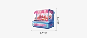 Detailed dimensions of a cute cartoon ice cream sticker showing 5.94cm width and 5.25cm height