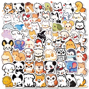 Autocollants Graffiti Animaux Dessin Animé Mignons Décalcomanies PVC Imperméables Pour Valise Ordinateur Skateboard Décoration