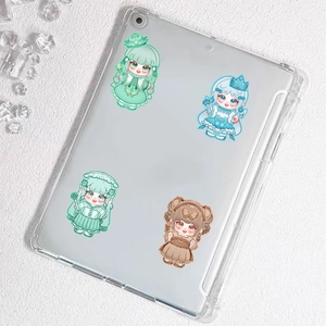 Adesivi per ragazze cartone animato per decorare custodia per tablet in stile fresco