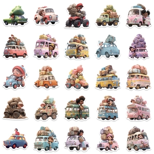 Set of 50 dream travel car stickers waterproof vinyl decals for luggage and laptop decor