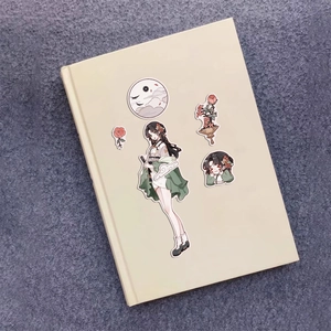 Original Chinese style girl stickers for DIY planners and stationery decoration