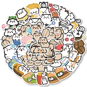 Cute Cartoon Squirrel Waterproof PVC Stickers Animal Decals For DIY Laptop Luggage Skateboard Journaling Decoration