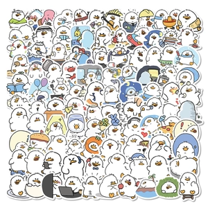 Niedliche Fette Enten Aufkleber Wasserdichte Matte PVC Cartoon Tier Decals Für Journaling Handyhülle Laptop DIY Dekoration