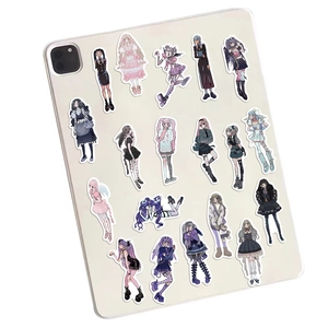 63 pieces of anime angel and devil girl stickers for iPad decoration and journaling