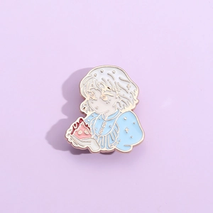 Cute Cartoon Anime Figure Enamel Pin Alloy Painted Brooch Badge For Denim Jacket Backpack Accessory Fashion Jewelry Gift