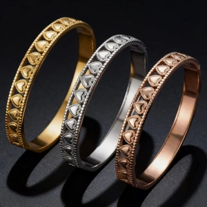 Minimalist Stainless Steel Jewelry For Women Men Ace Of Spades Hearts Poker Necklace Mahjong Pendant Open Heart Bangle Fashion Accessories