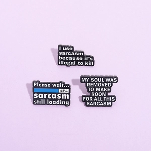 Humorvolle Sarkasmus Zitat Emaille Pin Legierung Fortschrittsbalken Laden Abzeichen Metall Brosche Lustige Brief Zubehör Für Kleidung Taschen