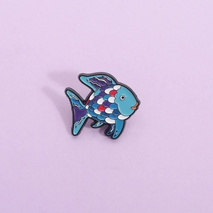 Creative Cute Tropical Fish Alloy Enamel Brooch Personalized Cartoon Marine Life Badge Decorative Pin Jewelry Accessory Unisex