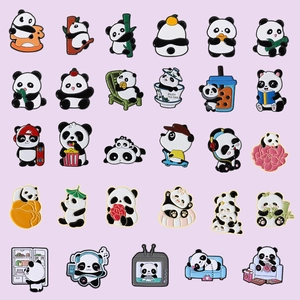 Cute Cartoon Panda Enamel Pin Alloy Brooch For Women Men Creative Animal Lapel Badge Jewelry Backpack Clothing Accessory