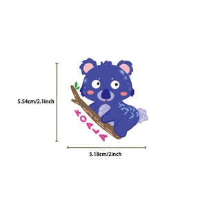 50 pieces of waterproof cartoon koala animal stickers for DIY guitar and laptop decor