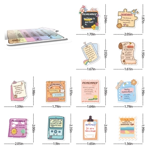 50 pieces of cartoon motivational stickers made of waterproof PVC for phone cases
