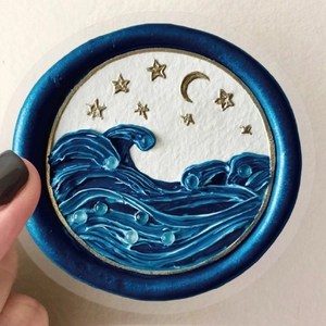 Adesivo creativo in PET con rilievo di stelle e luna per decorazioni fai da te