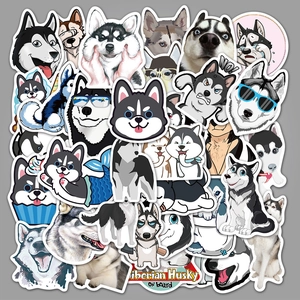 Wasserdicht Sibirischer Husky Hund Aufkleber Für Koffer Skateboard Laptop Vinyl Decals Graffiti Stil Dekoration