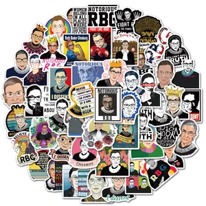 Ruth Bader Ginsburg RBG Quote Stickers PVC Waterproof Decals For Laptop Luggage Water Bottle Car Feminist Decorative Stickers