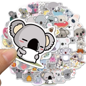50 pièces d'autocollants mignons de koala pour décorer les bagages et les gourdes