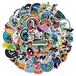 Mountain Bike Stickers Waterproof PVC Matte Decals For Laptop Helmet Skateboard Outdoor Cycling Adventure Graffiti Stickers