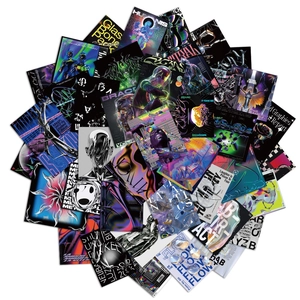 40Pcs Y2K acid style graffiti stickers set for suitcases and skateboards in neon colors