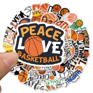 50 adesivi da basket impermeabili per valigie e laptop con design a cartoni animati vivaci
