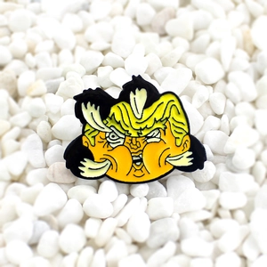 Alloy Enamel Pin Cartoon Funny Character Caricature Lapel Badge Retro Keyboard Keys Poppy Flower Fashion Jewelry Accessories