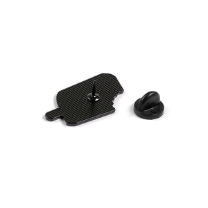 Creative matcha ice cream game controller enamel pin with black rubber back attachment