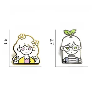 Spécifications de taille pour pins Omori en émail aux designs artistiques originaux