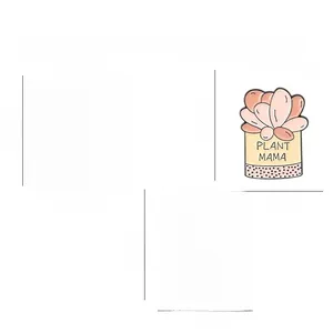 Detailed size specifications for three cute enamel succulent and teapot brooches