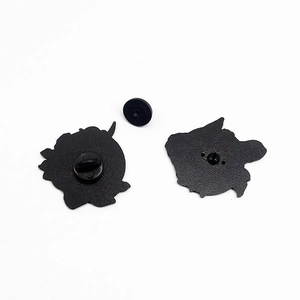 Détails des fermoirs papillon noirs électrophorétiques pour broches et pins en émail