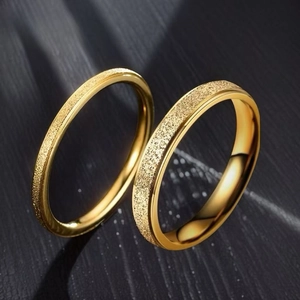 Minimalistischer Titanstahl Mattierter Ring Für Damen Leichter Luxus Einfacher Bandring Gold Silber Roségold Schwarz Fingerring Schmuck Geschenk