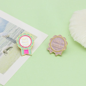 Best Mum Ever Like A Mother Medal Brooch Enamel Pin Badge Alloy Mother's Day Jewelry Gift For Women Fashion Accessories