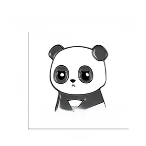 Détails du pin's panda de 0,9 pouce avec texte humoristique et poids léger de 6g