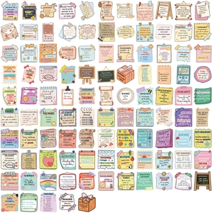 Lot de 100 autocollants de santé mentale motivants pour journaux DIY et ordinateurs