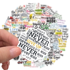 Lot de stickers de motivation en anglais imperméables pour décorer les bagages