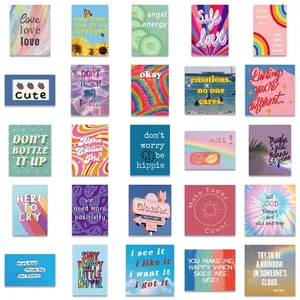 50-piece set of cartoon waterproof graffiti stickers for luggage and laptop decoration