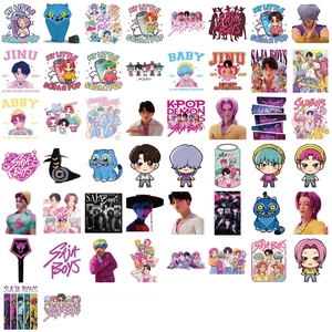 50er Set bunte Saja Boys K-Pop wasserfeste Vinyl Graffiti Aufkleber für Dekoration
