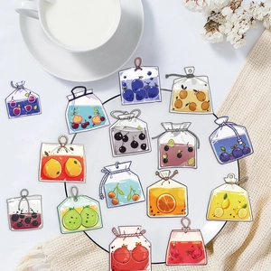 50 autocollants de thé aux fruits en PET transparent imperméable pour scrapbooking