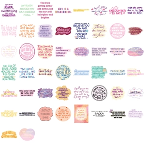 Set of 50 dream-inspired English cartoon graffiti stickers for laptop and guitar decoration