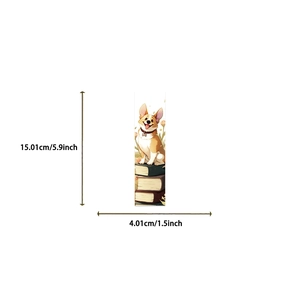 Λεπτομερής προβολή σελιδοδείκτη Corgi με ύψος 15,01 cm και πλάτος 4,01 cm