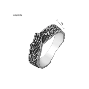 Details zu 6 mm Breite und 5 g Gewicht des Vintage-Federrings aus Edelstahl