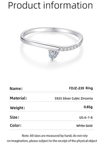 Detailed specs of S925 sterling silver wave ring with cubic zirconia stones