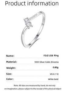 Macro shot of S925 sterling silver ring showing the S925 hallmark and cubic zirconia inlay