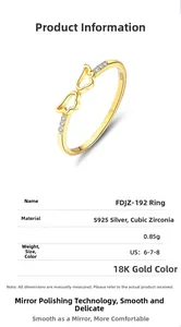 Detailed view of S925 sterling silver ring featuring hollow heart designs and cubic zirconia