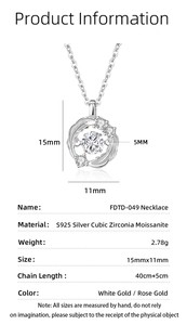 S925 silver moving heart necklace dimensions 15x11mm with 40+5cm adjustable chain