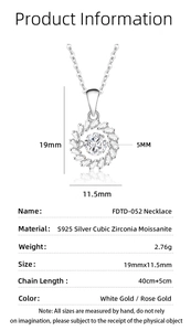 Detailed size chart of S925 sterling silver spinning windmill pendant with dimensions