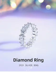 Macro detail of S925 sterling silver ring showing the engraved S925 hallmark clearly