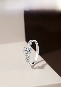 Macro detail of S925 sterling silver ring band showing the hallmark and polished finish