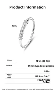 Macro detail of S925 sterling silver ring with 1mm cubic zirconia pavé setting