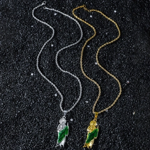 Religiöse Saint Jude Anhänger Halsketten in Gold und Silber mit Kordelketten