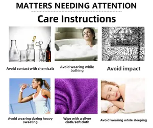 Care guide for jewelry featuring maintenance tips for silver tennis chains and necklaces