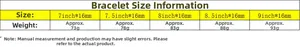 Size chart showing width 16mm and lengths 7 to 9 inch for the men hip hop cuban chain