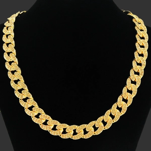 Collana Bracciale Catena Maglia Cubana Hip Hop Uomo Lega Strass Oro Argento Placcato Iced Out Glitter Gioielli Streetwear